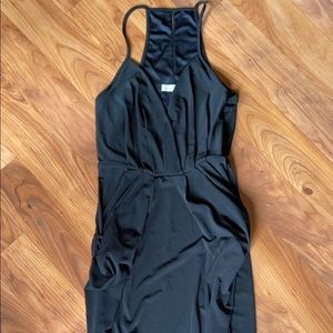 Black NWT BCBG Dress Long Spaghetti Strap